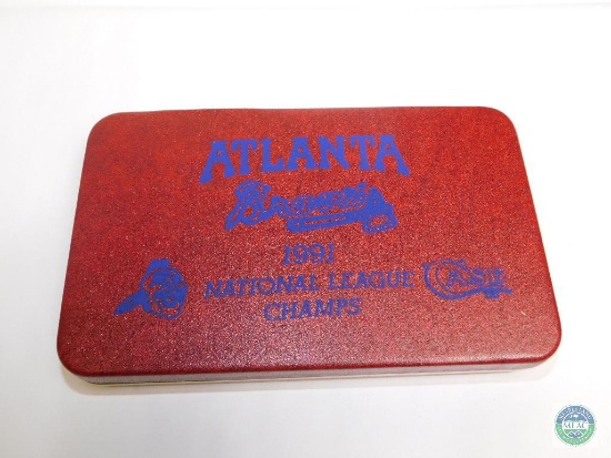 Case Collector Knife Atlanta Braves 1991 National League Champs