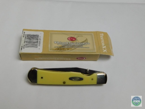 Case #30111 Trapperlock Knife in Yellow 3154LC CV Blade