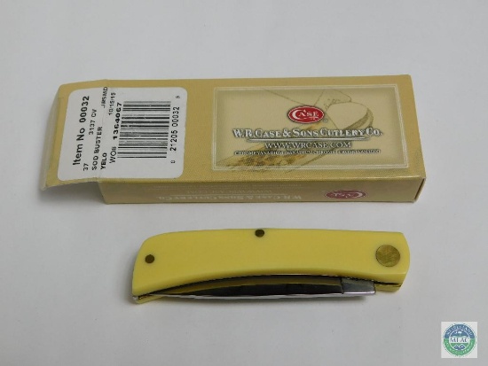 Case #00032 Sod Buster Knife in Yellow 3137 CV Blade