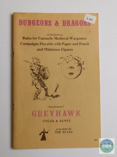 Dungeons & Dragons - Supplement I - Greyhawk