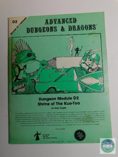 Advanced Dungeons & Dragons - Dungeon Module D2 - Shrine of the Kuo-Toa