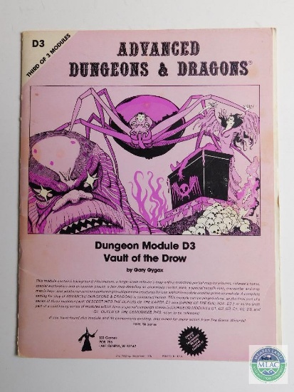 Advanced Dungeons & Dragons - Dungeon Module D3 - Vault of the Drow