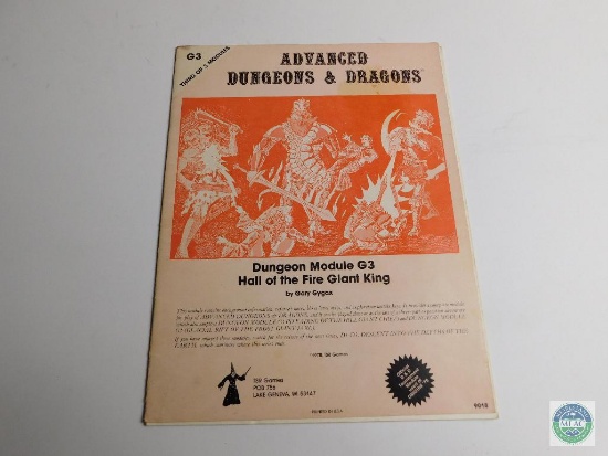 Advanced Dungeons & Dragons - Dungeon Module G3 - Hall of the Fire Giant King