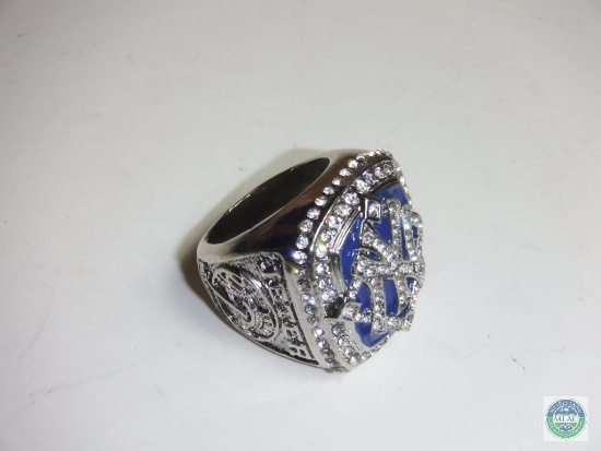 World Champions New York Yankees 2009 Jeter silver tone Ring