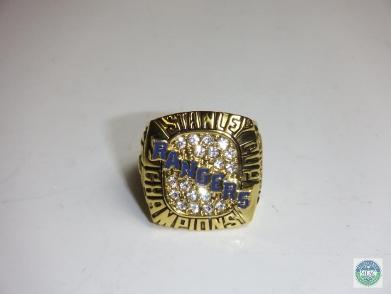 Stanley Cup Champions New York Rangers 1994 Messier Gold tone Ring