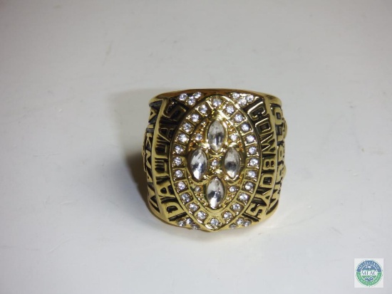 World Champions Dallas Cowboys Aikman Gold tone Ring