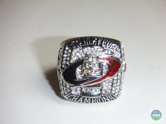 Stanley Cup Champions 2006 Carolina Hurricanes NHL Ward #30 Silver tone Ring