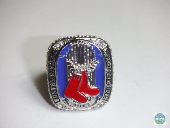 World Champions Boston Red Sox 2013 Ortiz #34 Silver tone Ring