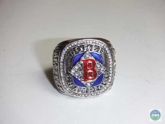 World Champions Boston Red Sox 2004 Nunez Greatest Comeback Silver tone Ring