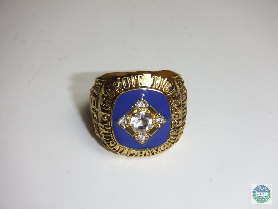 World Champions Detriot Tigers 1984 Gold tone Ring Trammell