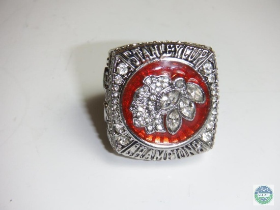 Stanley Cup Champions Toews 2013 Silver tone Chicago Blackhawks Ring