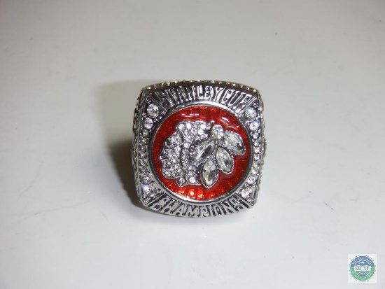 Stanley Cup Champions Toews 2013 Silver tone Chicago Blackhawks Ring