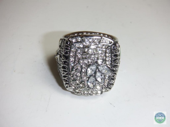 Stanley Cup Champions Toews 2010 Silver tone Chicago Blackhawks Ring