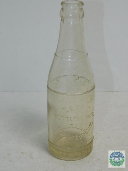 Zeeh's Bottling Works 777 Kingston NY Clear Glass Bottle