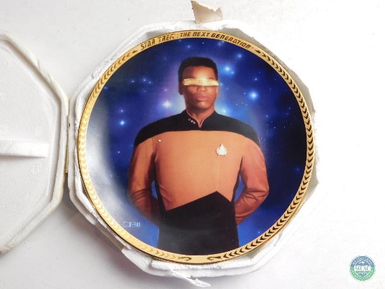 Star Trek Collector Plate Lt. Commander Geordi La Forge