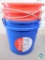 Lot of 4 Utility Buckets Pails