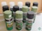 Lot 12 Cans Rust-Oleum Spray Paint Cans Camouflage Colors, and Clear Lacquer