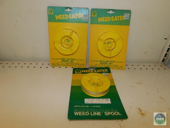 Lot of 3 Weed Eater Trimmer Line Spool