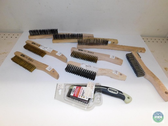 Lot of 9 Wire Brushes