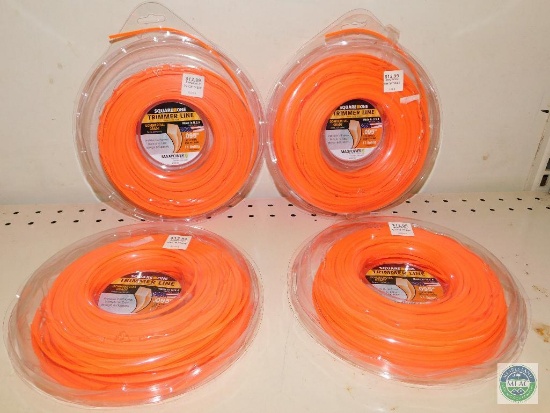 Lot of 4 Square One Trimmer Line .095"