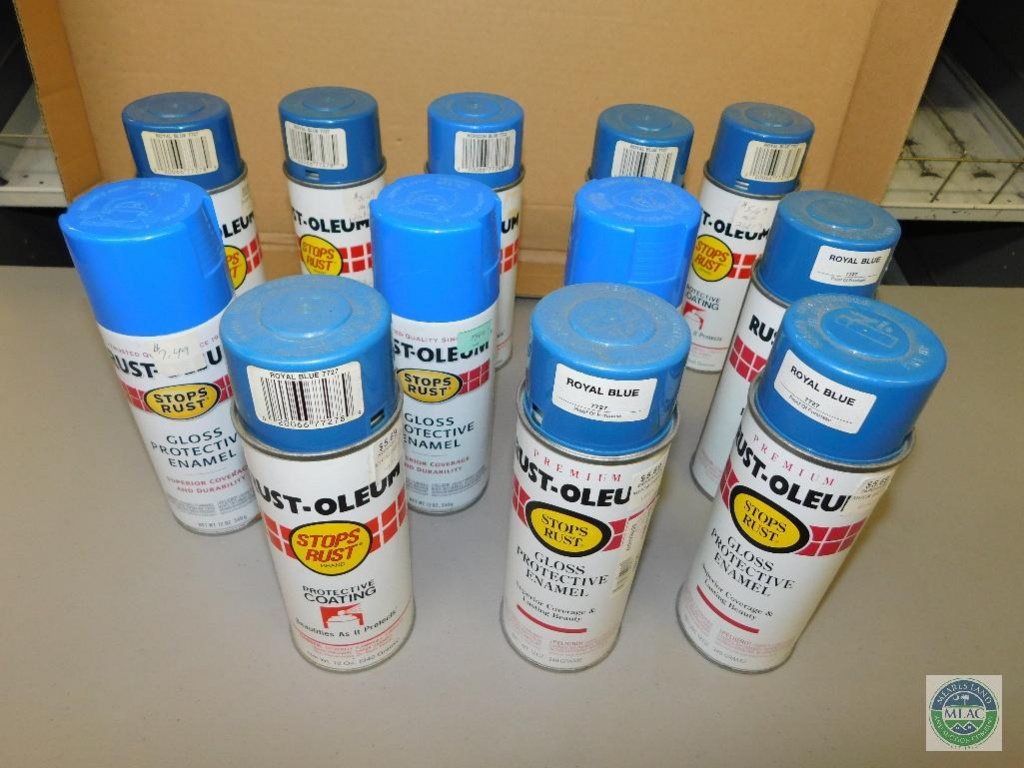 Lot Of 12 Rust Oleum Gloss Royal Blue Spray Paint Cans Industrial Machinery Equipment Business Liquidations Hardware Retail Stores Online Auctions Proxibid Lot Of 12 Rust Oleum Gloss Royal Blue Spray Paint Cans Industrial Machinery Equipment Business Liquidations Hardware Retail Stores Online Auctions Proxibid