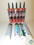 Lot of 9 Tubes of Wet R Dri & DAP Caulking Sealant