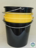 Lot of 4 2.5 Gallon Plastic Buckets