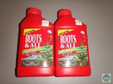 Lot of 2 Roots & All Concentrate Grass & Weed Killer