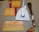 Lot of Cleaning Brushes, Paste Brush, Dust Pan, Wire Brush, etc.