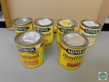 Lot of 6 Minwax Wood Finish Stains Variety of Shades 32 oz Cans