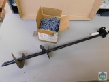 Tie Out Chain 3/0 x 30' and Metal Auger Stake