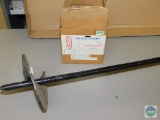 Tie Out Chain 2/0 x 30' and Metal Long Auger Stake
