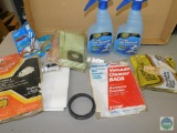 Lot of Vacuum Cleaner Bags Eureka Hoover & 2 Zep Odor Eliminator Spray Bottles
