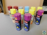 Lot of 12 Various Spray Paints Krylon & Rust-Oleum