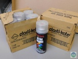 Lot of 12 Plasti-Kote Ultra Clear Acrylic Spray Paint