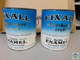 Lot of 2 FixAll Acrylic Safety Yellow Paint 1 Gallon Size