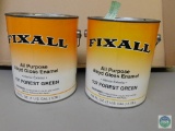 Lot of 2 FixAll Forest Green Paint 1 Gallon Size
