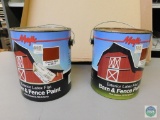 Lot of 2 Majic Barn & Fence Paint Classic Red 1 Gallon Size