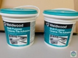 Lot of 2 DAP Weldwood Multi Purpose Ceramic tile Adhesive 1 Gallon Each