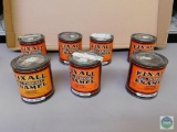 Lot of 7 FixAll Enamel Paint 1 Pint Size Various Colors