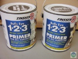 Lot of 2 Zinsser Primer 1-2-3 1 Gallon Size