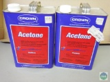 Lot of 2 Crown Acetone 1 Gallon Size