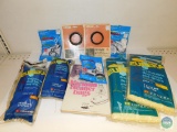 Lot of Various Vacuum Belts and Dust Bags and Filters