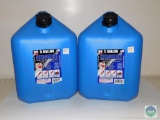 Lot 2 Kerosene 5 Gallon Plastic Fuel Cans with nozzles