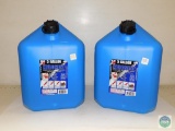 Lot 2 Kerosene 5 Gallon Plastic Fuel Cans with nozzles
