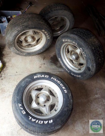 Lot of 4 Cragar Wheels Rims & Tires