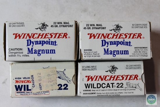 200 Rounds Winchester .22 WIN MAG & .22 LR