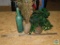 Lot Decorative Vases & Artificial Greenery