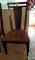 Wooden straight back chair