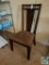 Wooden straight back chair